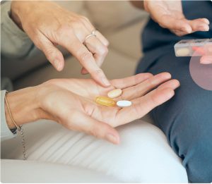 taking tablets